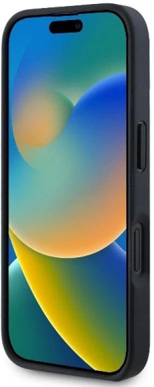 Mercedes MEHMP16S23RCMK Apple iPhone 16 6.1″ juoda/juodos spalvos kietas dėklas Plain Smooth Leather MagSafe