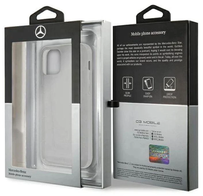 Mercedes MEHCP12SCLCT Apple iPhone 12 mini 5,4″ clear kietas dėklas skaidrus Line