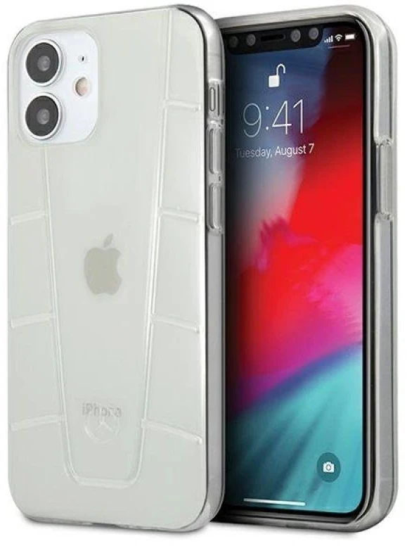 Mercedes MEHCP12SCLCT Apple iPhone 12 mini 5,4″ clear kietas dėklas skaidrus Line