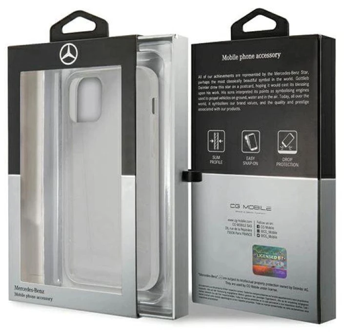 Mercedes MEHCP12MCLCT Apple iPhone 12/12 Pro 6,1″ skaidrus kietas dėklas Line