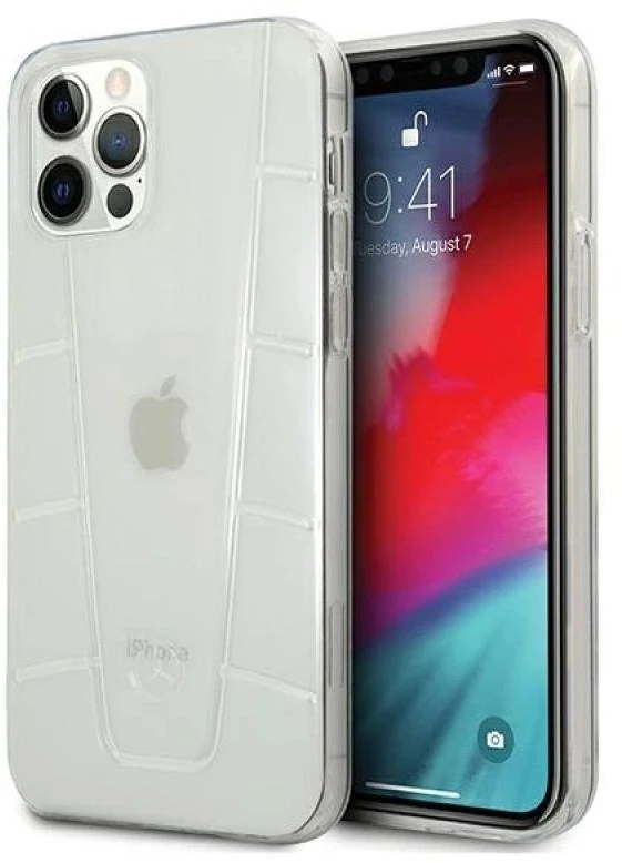 Mercedes MEHCP12MCLCT Apple iPhone 12/12 Pro 6,1″ skaidrus kietas dėklas Line