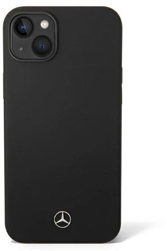Mercedes MEHCP14MSILBK Apple iPhone 14 Plus / 15 Plus 6.7″ juodos spalvos kietas dėklas Silicone Line