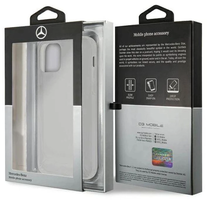 Mercedes MEHCP12LARCT Apple iPhone 12 Pro Max 6,7″ clear kietas dėklas skaidrus Line