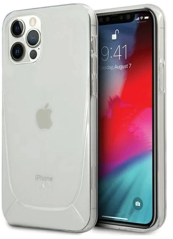 Mercedes MEHCP12LARCT Apple iPhone 12 Pro Max 6,7″ clear kietas dėklas skaidrus Line
