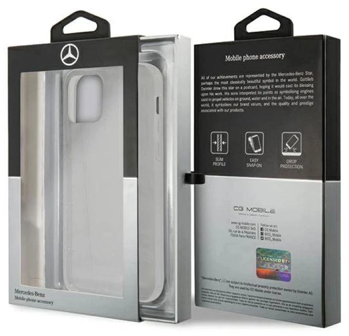 Mercedes MEHCP12LCLCT Apple iPhone 12 Pro Max 6,7″ clear kietas dėklas skaidrus Line