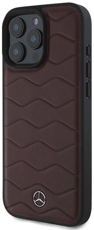 Mercedes MEHCP16X23RWRSR Apple iPhone 16 Pro Max 6.9″ red kietas dėklas MB Waves Leather