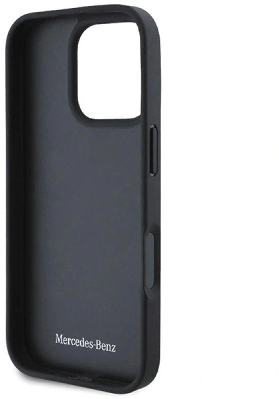 Mercedes MEHCP16X23RWRSR iPhone 16 Pro Max 6,9" raudonas kietas dėklas MB Waves Leather