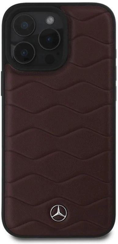 Mercedes MEHCP16X23RWRSR Apple iPhone 16 Pro Max 6.9″ red kietas dėklas MB Waves Leather