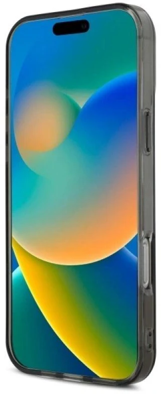 Mercedes MEHMP16L23HCPK Apple iPhone 16 Pro 6.3″ juodos spalvos kietas dėklas MB Dėklas Star Pattern MagSafe