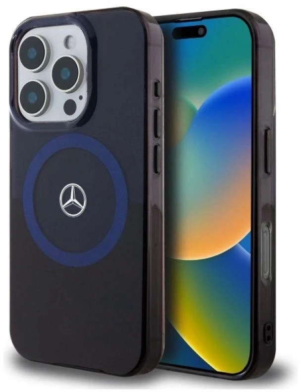 Mercedes MEHMP16X23HBIKV Apple iPhone 16 Pro Max 6.9" dėklas telefonui juodos spalvos MB Double Layer BiColor MagSafe