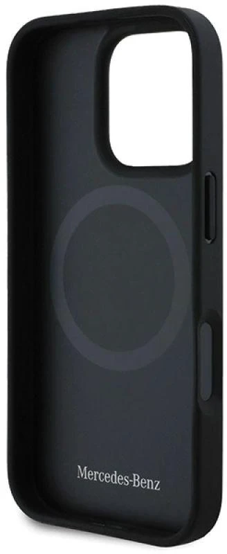 Mercedes MEHMP16X23RURBV Apple iPhone 16 Pro Max 6.9″ navy kietas dėklas MB Mėlyna Line Leather MagSafe