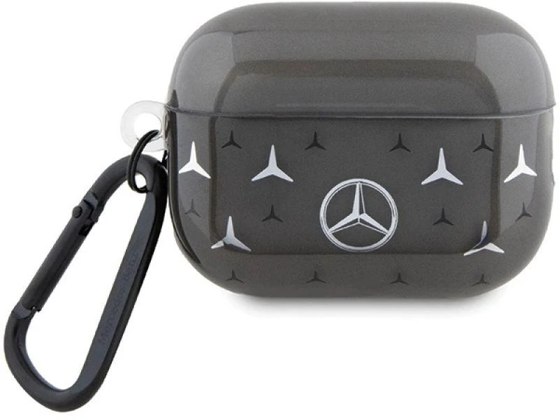 Mercedes MEAP28DPMGS AirPods Pro 2 (2022/2023) Dėklas juodos spalvos Large Star Pattern