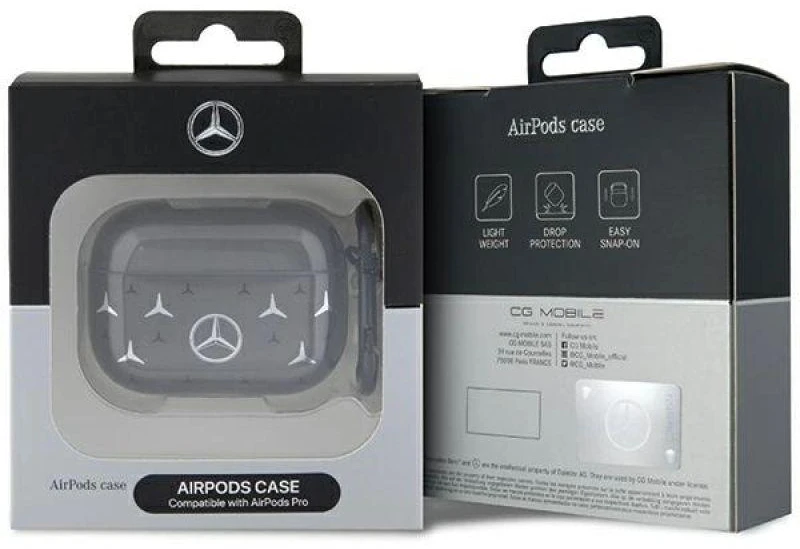 Mercedes MEAP8DPMGS AirPods Pro Dėklas juodos spalvos Large Star Pattern