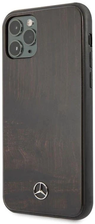 Mercedes MEHCN65VWOBR Apple iPhone 11 Pro Max kietas dėklas rudos spalvos Wood Line Rosewood