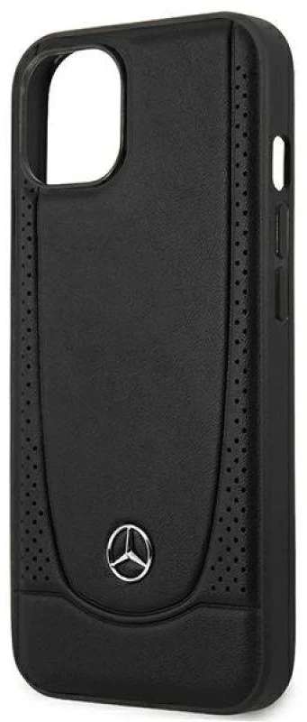 Mercedes MEHCP14MARMBK Apple iPhone 14 Plus / 15 Plus 6.7″ juodos spalvos kietas dėklas Leather Urban