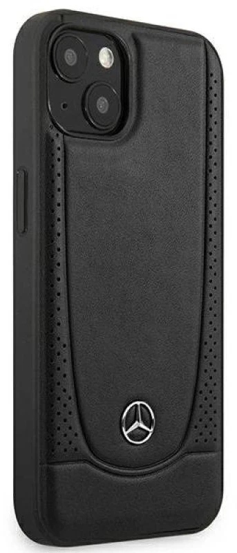 Mercedes MEHCP14MARMBK Apple iPhone 14 Plus / 15 Plus 6.7″ juodos spalvos kietas dėklas Leather Urban