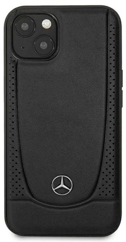 Mercedes MEHCP14MARMBK iPhone 14 Plus / 15 Plus 6.7″ juodos spalvos kietas dėklas Leather Urban