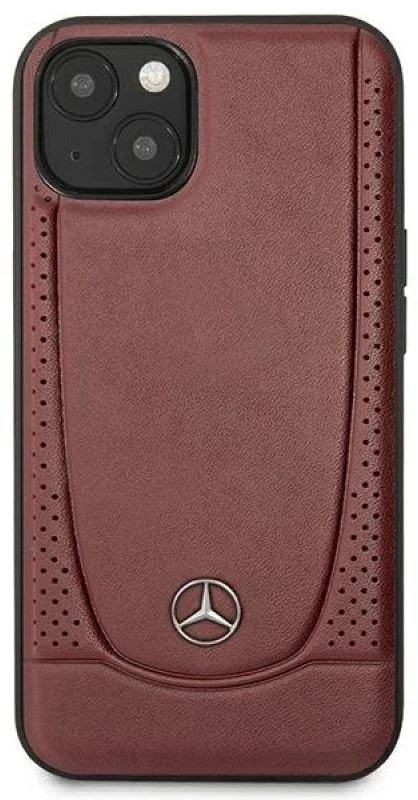 Mercedes MEHCP14MARMRE Apple iPhone 14 Plus / 15 Plus 6.7″ Raudona kietas dėklas Leather Urban Bengale