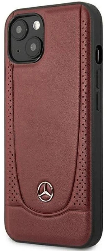 Mercedes MEHCP14MARMRE Apple iPhone 14 Plus / 15 Plus 6.7″ Raudona kietas dėklas Leather Urban Bengale