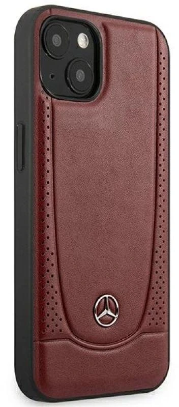 Mercedes MEHCP14MARMRE Apple iPhone 14 Plus / 15 Plus 6.7″ Raudona kietas dėklas Leather Urban Bengale