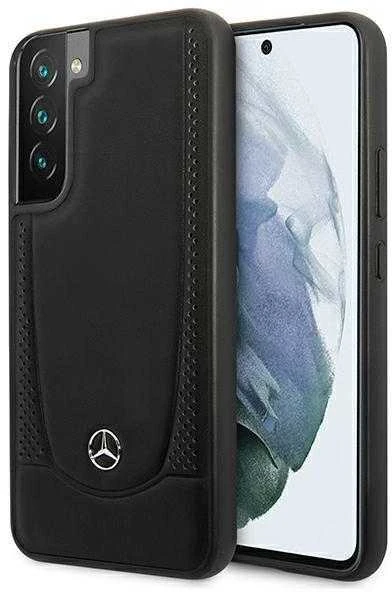 Mercedes Leather Urban Line - dėklas skirtas Samsung Galaxy S22+ Juodas