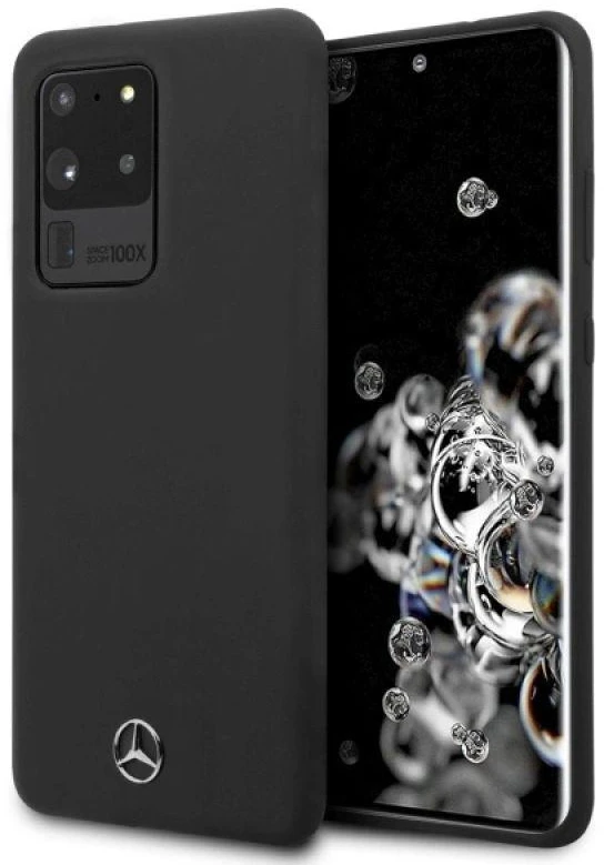 Dėklas Mercedes MEHCS69SILSB S20 Ultra G988 hard case juodas/juodas Silicone Line