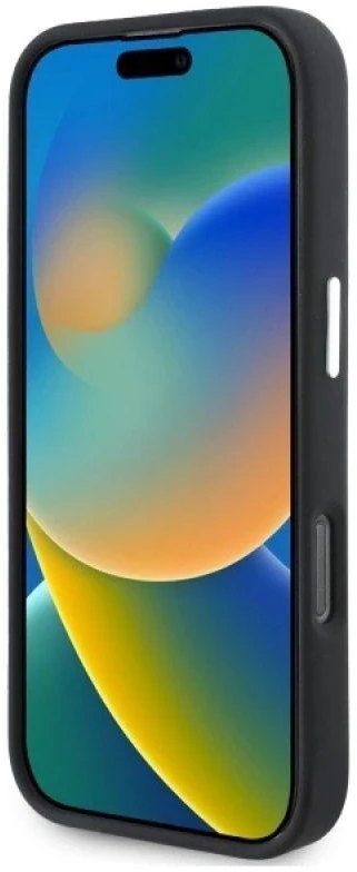 IPHONE 16 PRO Mercedes Silikoninis Vertical Tonal Stripes MagSafe (MEHMP16L23SUVSK) dėklas telefonui juodos spalvos