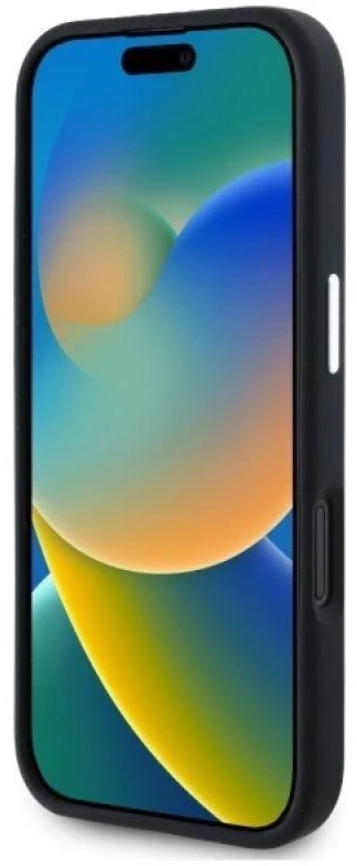 Mercedes MEHMP16S23SUTTK Apple iPhone 16 6.1″ juodos spalvos kietas dėklas Silicone Tonal Logo MagSafe