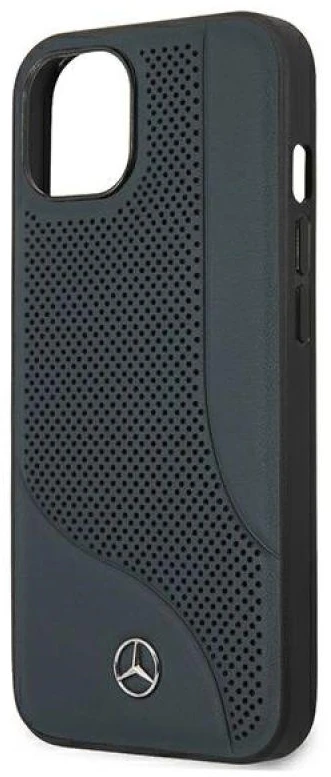 Mercedes MEHCP13SCDONA Apple iPhone 13 mini 5,4″ navy kietas dėklas Leather Perforated Area