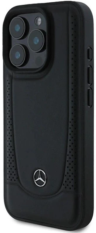 Mercedes MEHCP16XARMBK Apple iPhone 16 Pro Max 6.9″ juoda/juodos spalvos kietas dėklas Leather Urban