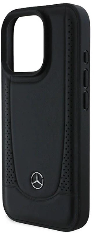 Mercedes MEHCP16XARMBK Apple iPhone 16 Pro Max 6.9″ juoda/juodos spalvos kietas dėklas Leather Urban