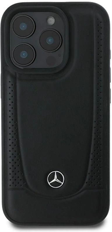Mercedes MEHCP16XARMBK Apple iPhone 16 Pro Max 6.9″ juoda/juodos spalvos kietas dėklas Leather Urban