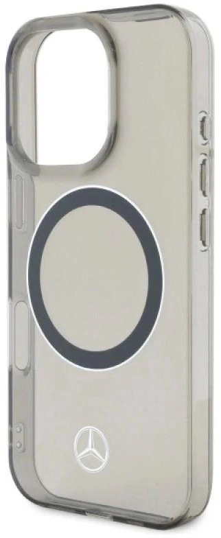Mercedes MEHMP16X23HUOSK Apple iPhone 16 Pro Max 6.9" dėklas telefonui sidabro spalvos Ring MagSafe