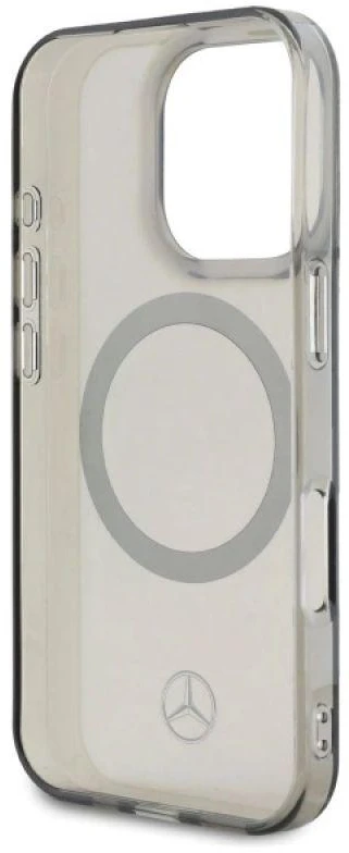 Mercedes MEHMP16X23HUOSK Apple iPhone 16 Pro Max 6.9" dėklas telefonui sidabro spalvos Ring MagSafe