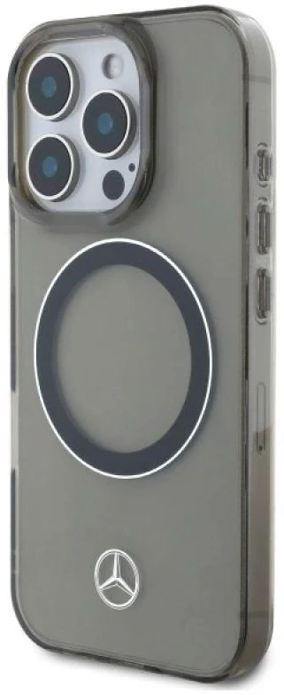 Mercedes MEHMP16X23HUOSK Apple iPhone 16 Pro Max 6.9" dėklas telefonui sidabro spalvos Ring MagSafe