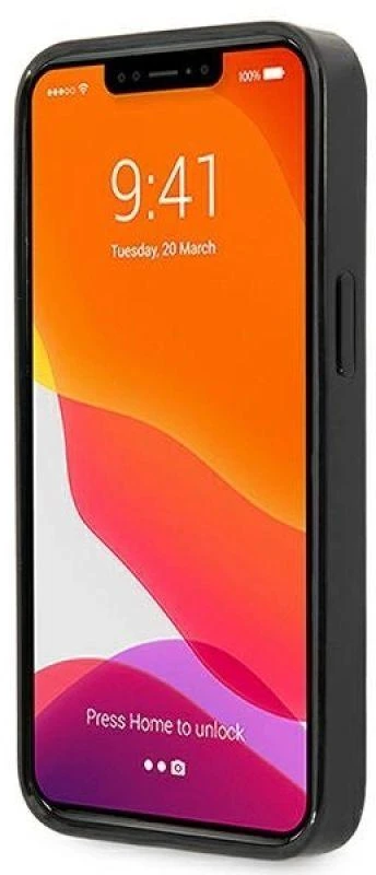 Mercedes MEHCP13LESPBK Apple iPhone 13 Pro / 13 6,1″ juodos spalvos kietas dėklas Sidabrinis Stars Pattern