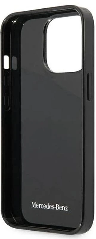 Mercedes MEHCP13LESPBK Apple iPhone 13 Pro / 13 6,1″ juodos spalvos kietas dėklas Sidabrinis Stars Pattern