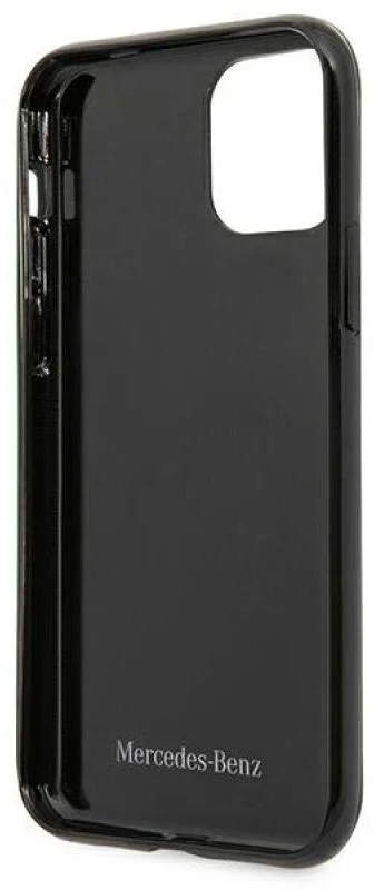Mercedes MEHCN61ESPBK Apple iPhone 11 6,1″/ Xr juodos spalvos kietas dėklas Sidabrinis Stars Pattern
