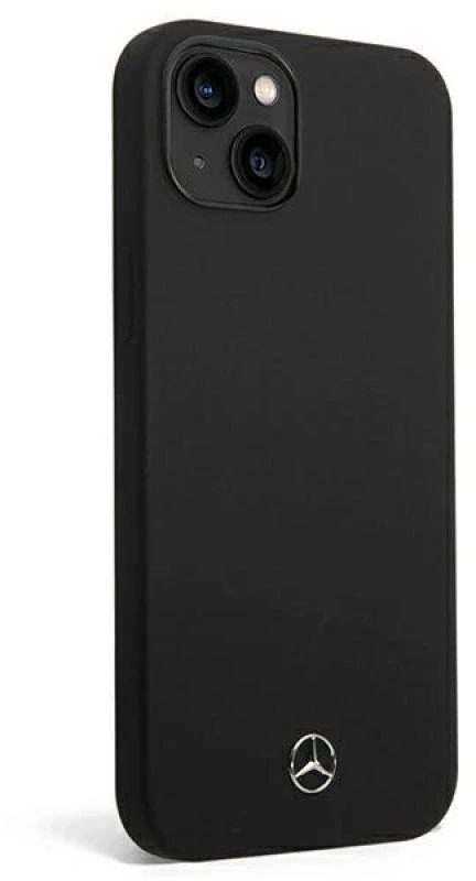 Mercedes MEHMP14MSILBK Apple iPhone 14 Plus / 15 Plus 6.7″ juodos spalvos kietas dėklas Silicone Line MagSafe