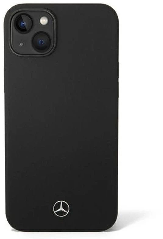 Mercedes MEHMP14MSILBK Apple iPhone 14 Plus / 15 Plus 6.7″ juodos spalvos kietas dėklas Silicone Line MagSafe