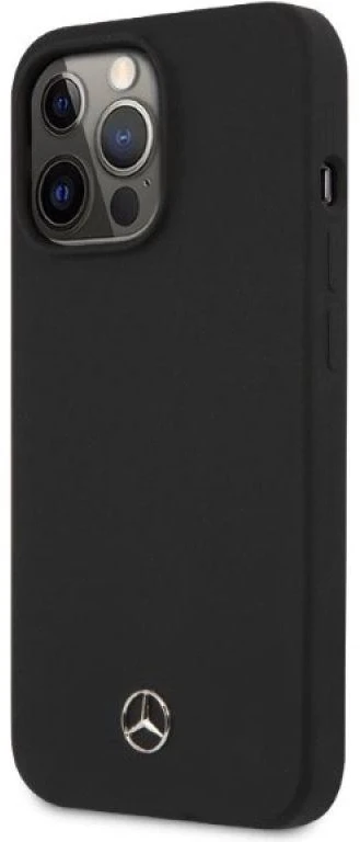 Mercedes MEHMP13LSILBK Apple iPhone 13 Pro / 13 6.1″ juodos spalvos kietas dėklas Silicone MagSafe