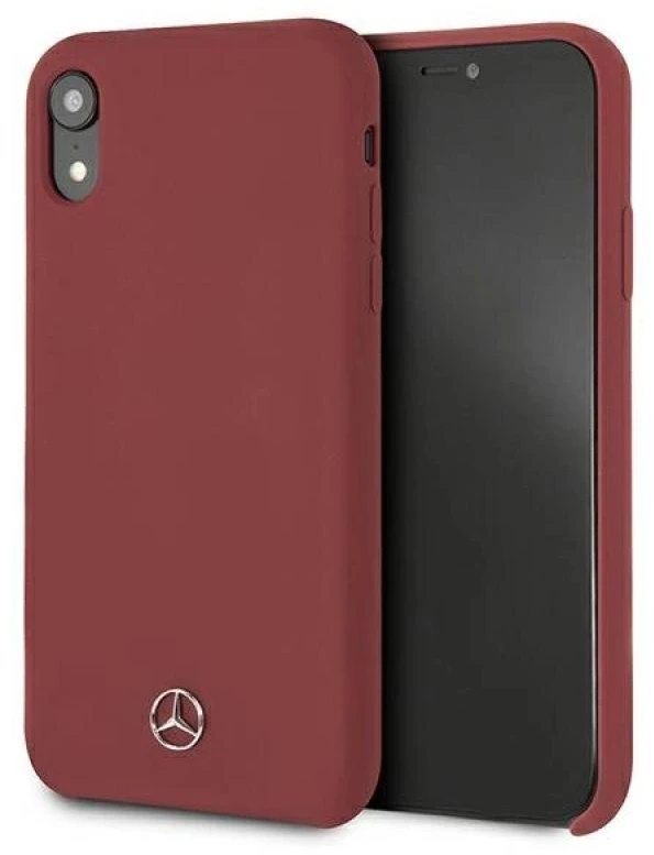 Dėklas Mercedes Silicone Line iPhone Xr Case - Raudona
