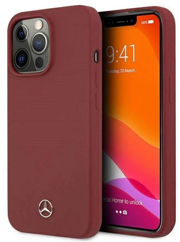 Mercedes MEHCP13LSILRE Apple iPhone 13 Pro /13 6,1″ red kietas dėklas Silicone Line