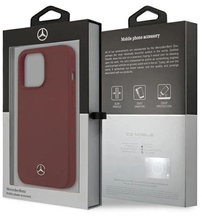 Mercedes MEHCP13LSILRE Apple iPhone 13 Pro /13 6,1″ red kietas dėklas Silicone Line