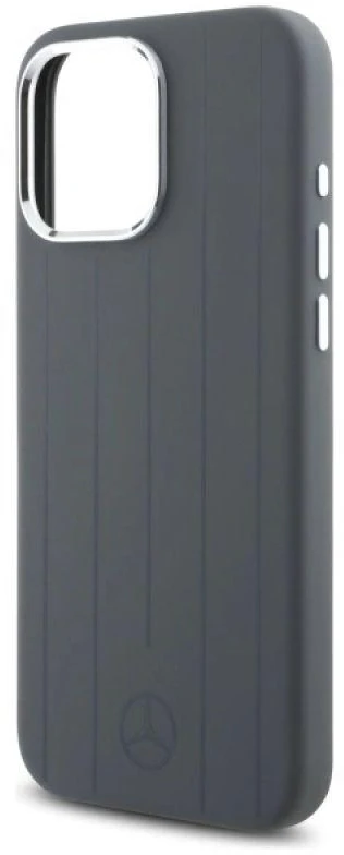 Mercedes MEHMP16X23SUVSA iPhone 16 Pro Max 6.9″ pilkos spalvos kietas dėklas Silicone Vertical Tonal Stripes