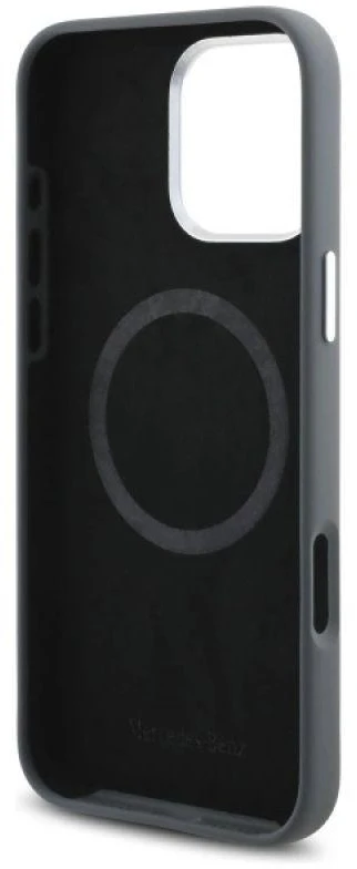 Mercedes MEHMP16X23SUVSA iPhone 16 Pro Max 6.9″ pilkos spalvos kietas dėklas Silicone Vertical Tonal Stripes