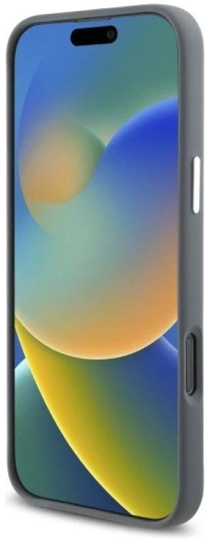 Mercedes MEHMP16X23SUVSA iPhone 16 Pro Max 6.9″ pilkos spalvos kietas dėklas Silicone Vertical Tonal Stripes