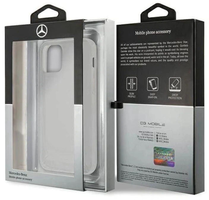 Mercedes MEHCP12MARCT Apple iPhone 12/12 Pro 6,1″ clear kietas dėklas skaidrus Line
