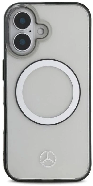 Mercedes MEHMP16S23HUOKC Apple iPhone 16 6.1″ skaidrus kietas dėklas Printed logo MagSafe
