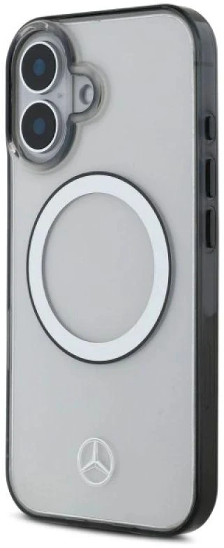 Mercedes MEHMP16S23HUOKC Apple iPhone 16 6.1″ skaidrus kietas dėklas Printed logo MagSafe